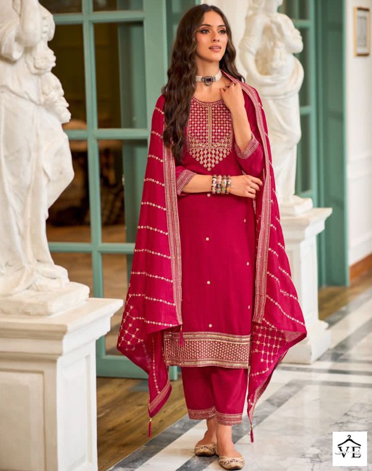 Zaveri Keya Silk Wholesale Designer Readymade Party Wear Salwar Suit Catalog — Wholesale Salwar Suits, MPA wholesale from Surat — view 1
