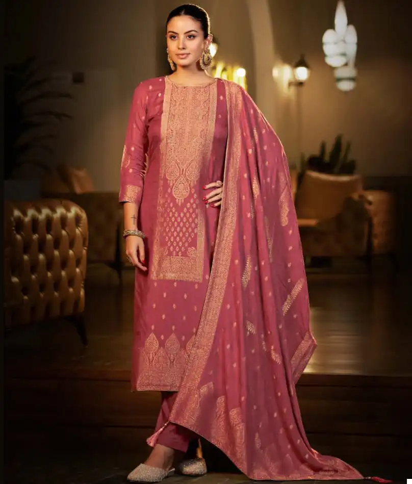 Sargam Khwab Pure Bember Woolen Pashmina Wholesale Designer Winter Wear Salwar Suit Catalog — Wholesale Salwar Suits, MPA wholesale from Surat — view 1