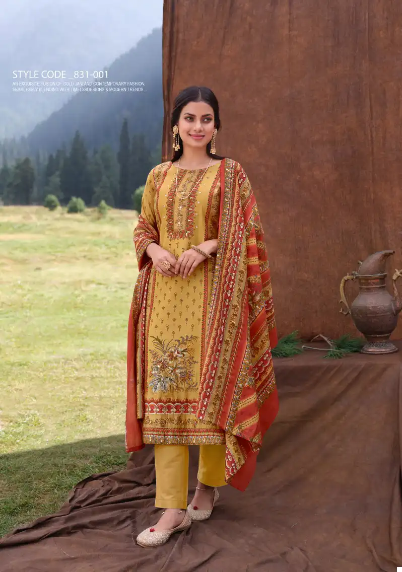 Belliza Khwaab Viscose Muslin Wholesale Salwar Suit Catalog - 8 Pcs Set — Wholesale Salwar Suits, Belliza Designer wholesale from Surat - Gallery Image 2
