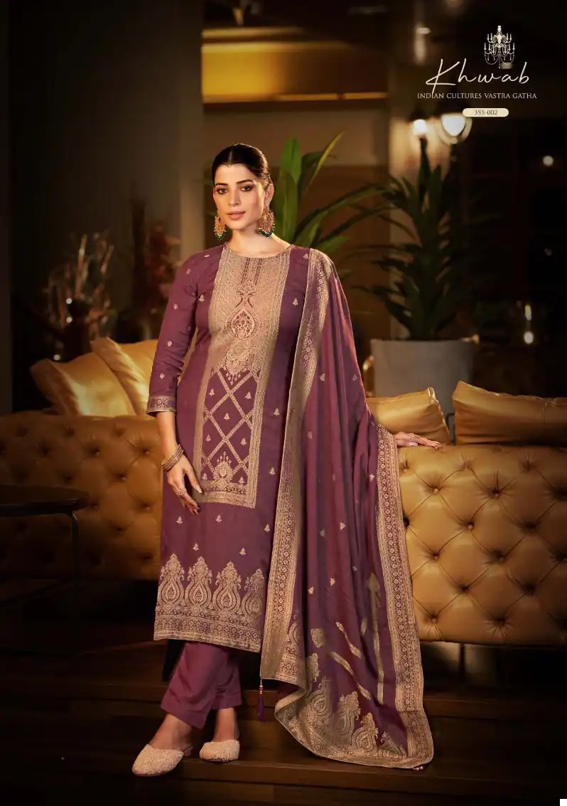 Sargam Khwab Pure Bember Woolen Pashmina Wholesale Designer Winter Wear Salwar Suit Catalog — Wholesale Salwar Suits, MPA wholesale from Surat - Gallery Image 3