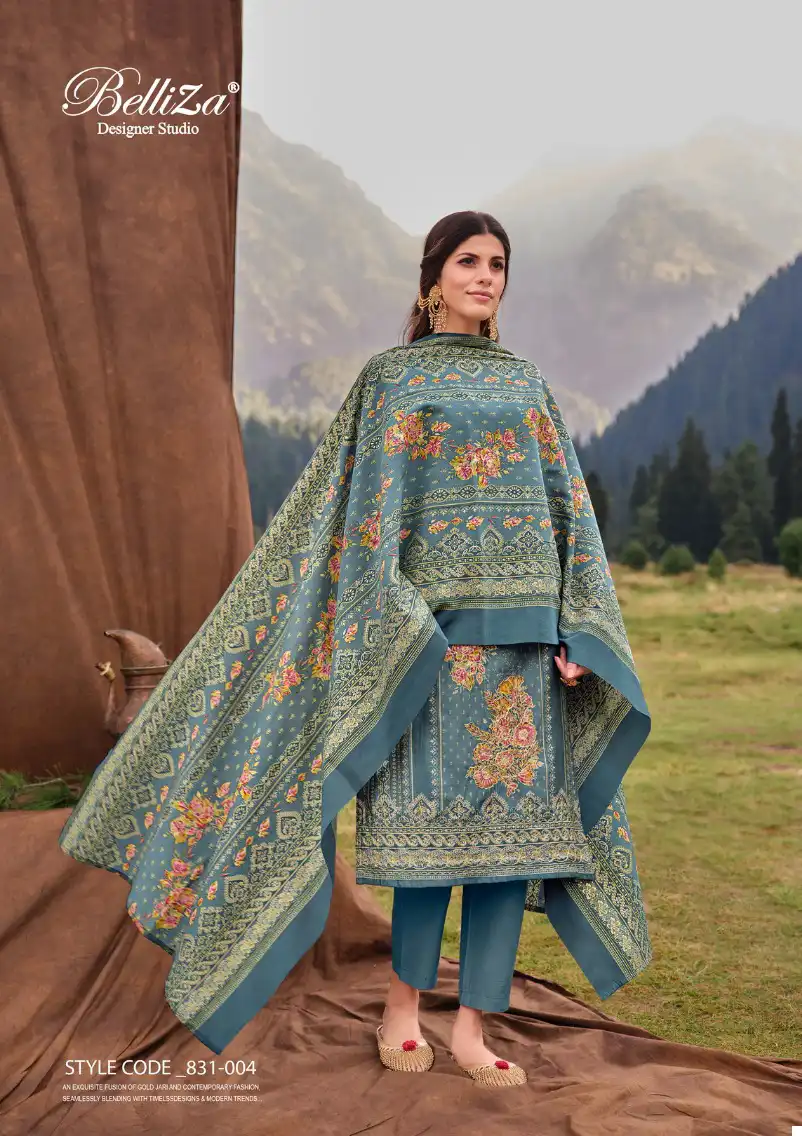 Belliza Khwaab Viscose Muslin Wholesale Salwar Suit Catalog - 8 Pcs Set — Wholesale Salwar Suits, Belliza Designer wholesale from Surat - Gallery Image 4