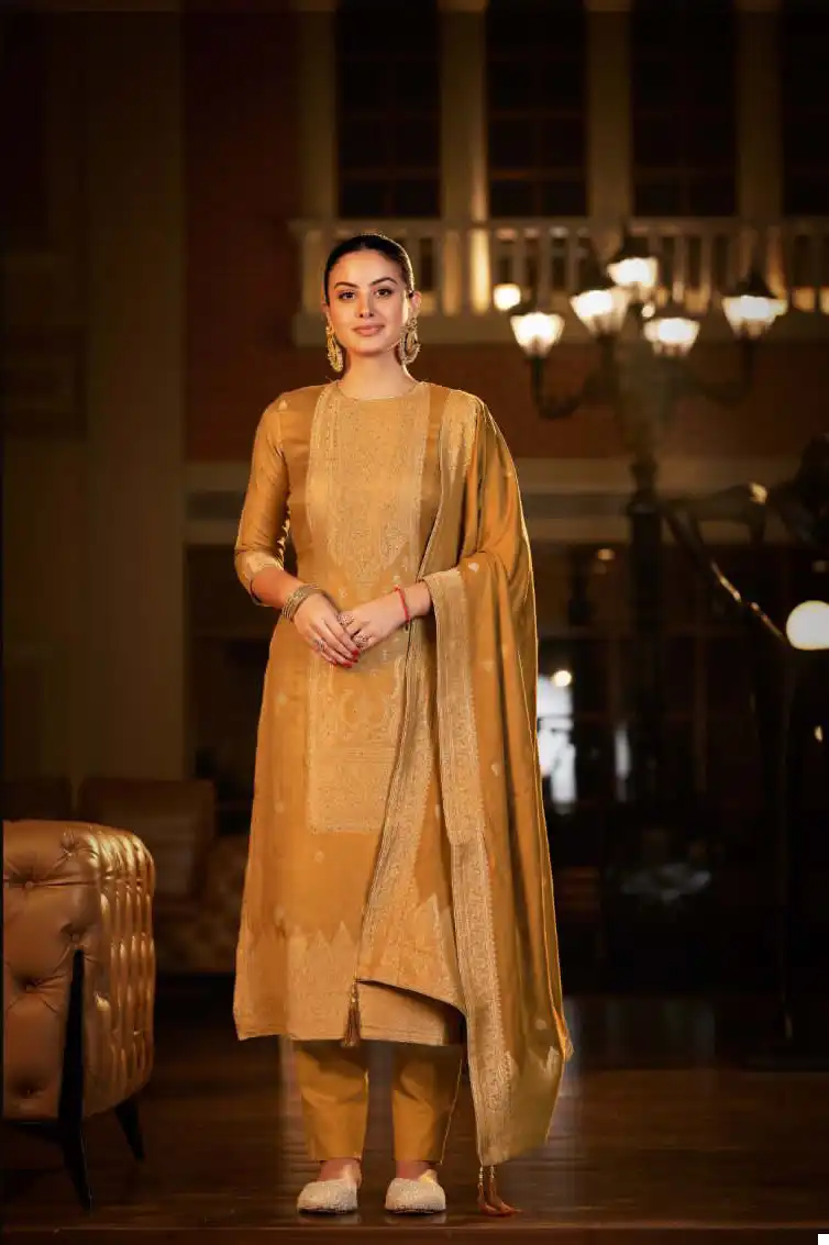 Sargam Khwab Pure Bember Woolen Pashmina Wholesale Designer Winter Wear Salwar Suit Catalog — Wholesale Salwar Suits, MPA wholesale from Surat - Gallery Image 4