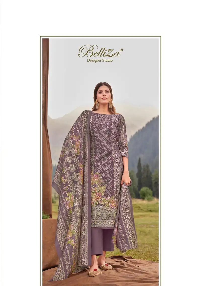 Belliza Khwaab Viscose Muslin Wholesale Salwar Suit Catalog - 8 Pcs Set — Wholesale Salwar Suits, Belliza Designer wholesale from Surat - Gallery Image 5