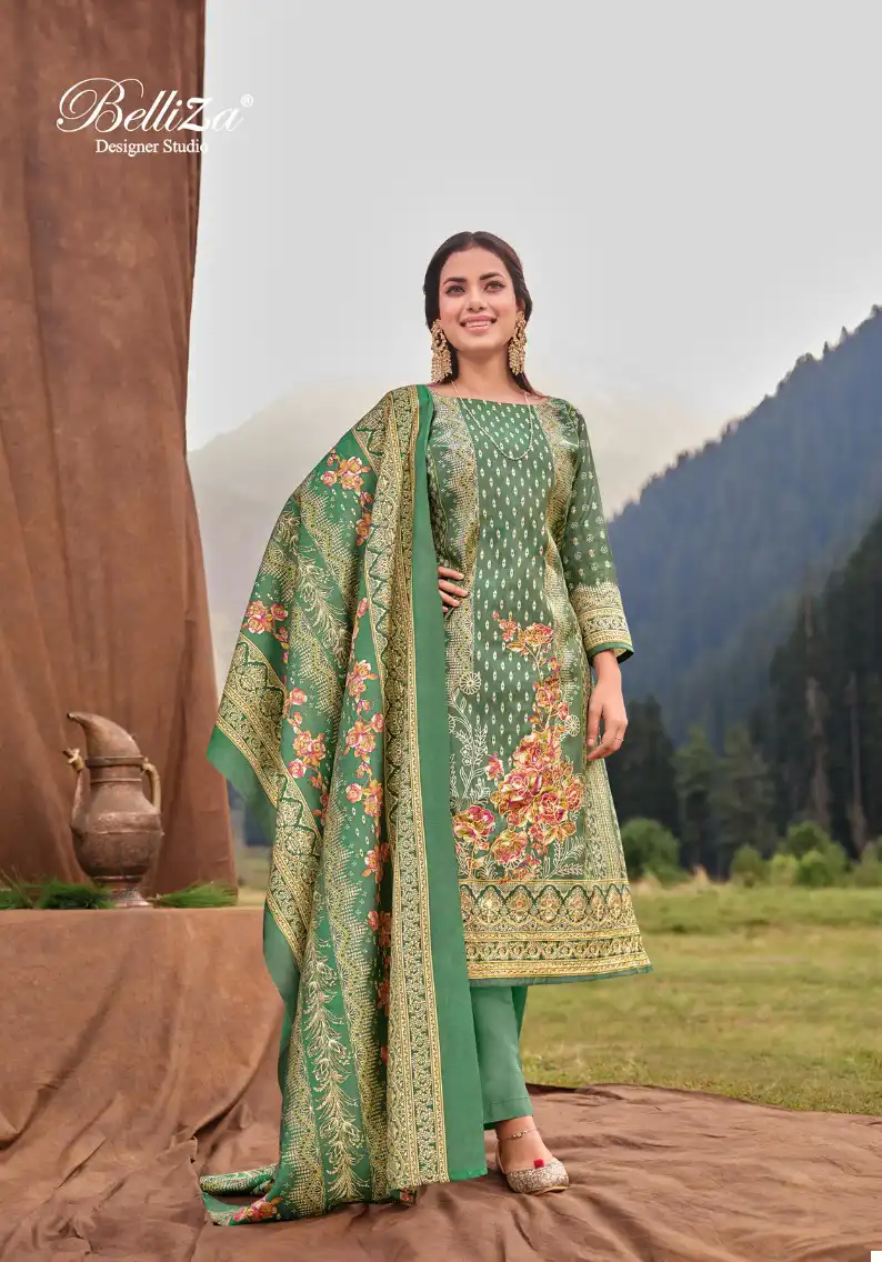 Belliza Khwaab Viscose Muslin Wholesale Salwar Suit Catalog - 8 Pcs Set — Wholesale Salwar Suits, Belliza Designer wholesale from Surat - Gallery Image 8