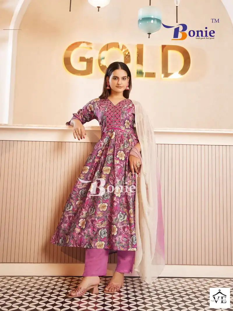Bonie Kiara Heavy Chanderi Wholesale Readymade Salwar Suit Catalog — Wholesale Salwar Suits, bonie wholesale from Surat - Gallery Image 5