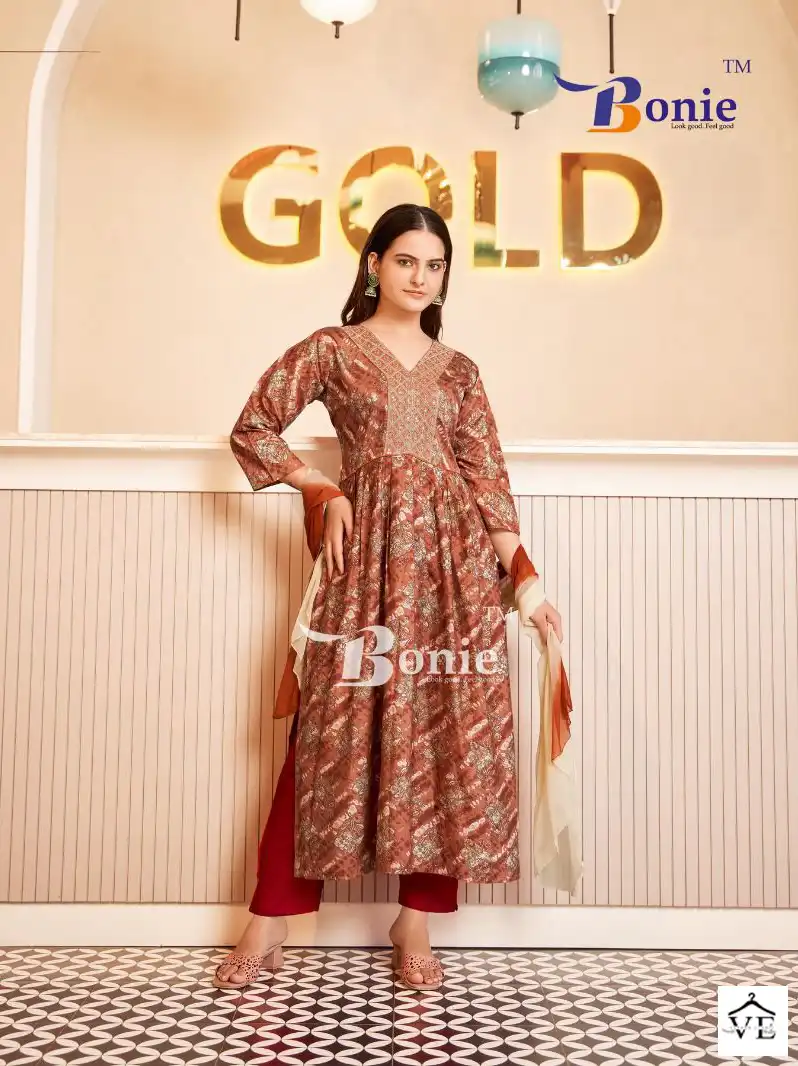 Bonie Kiara Heavy Chanderi Wholesale Readymade Salwar Suit Catalog — Wholesale Salwar Suits, bonie wholesale from Surat - Gallery Image 6