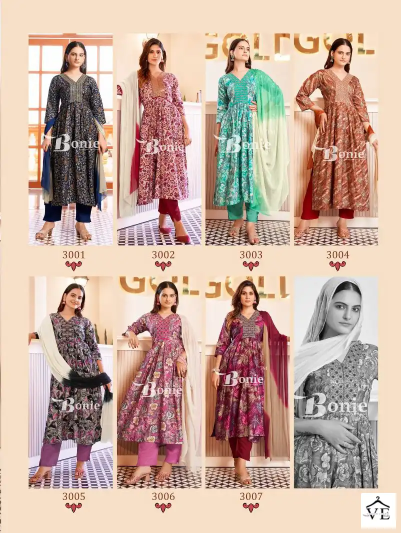 Bonie Kiara Heavy Chanderi Wholesale Readymade Salwar Suit Catalog — Wholesale Salwar Suits, bonie wholesale from Surat — view 7