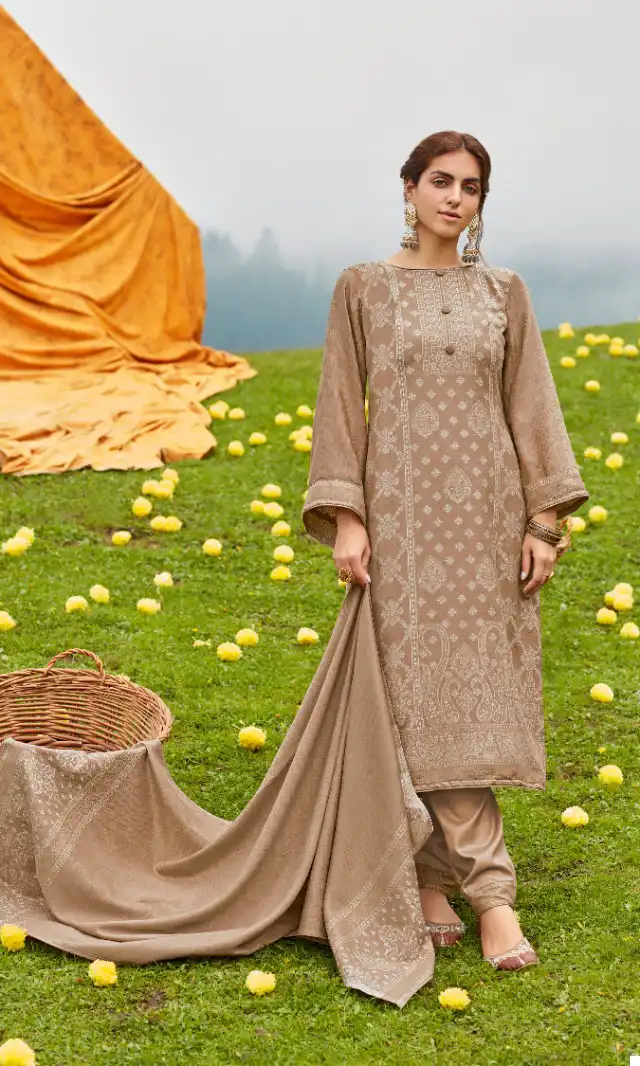Belliza Designer Kudrat Pashmina Wholesale Fancy Designer Winter Wear Salwar Suit Catalog — Wholesale Salwar Suits, Belliza Designer wholesale from Surat - Gallery Image 7
