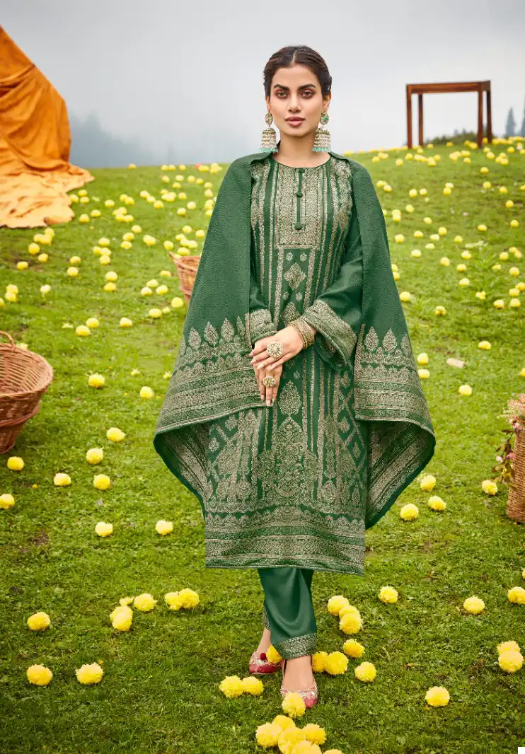 Belliza Designer Kudrat Pashmina Wholesale Fancy Designer Winter Wear Salwar Suit Catalog — Wholesale Salwar Suits, Belliza Designer wholesale from Surat - Gallery Image 3