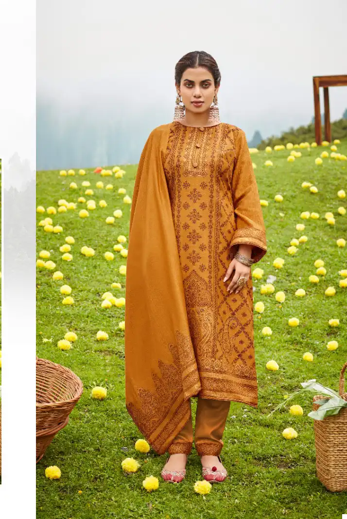 Belliza Designer Kudrat Pashmina Wholesale Fancy Designer Winter Wear Salwar Suit Catalog — Wholesale Salwar Suits, Belliza Designer wholesale from Surat - Gallery Image 5