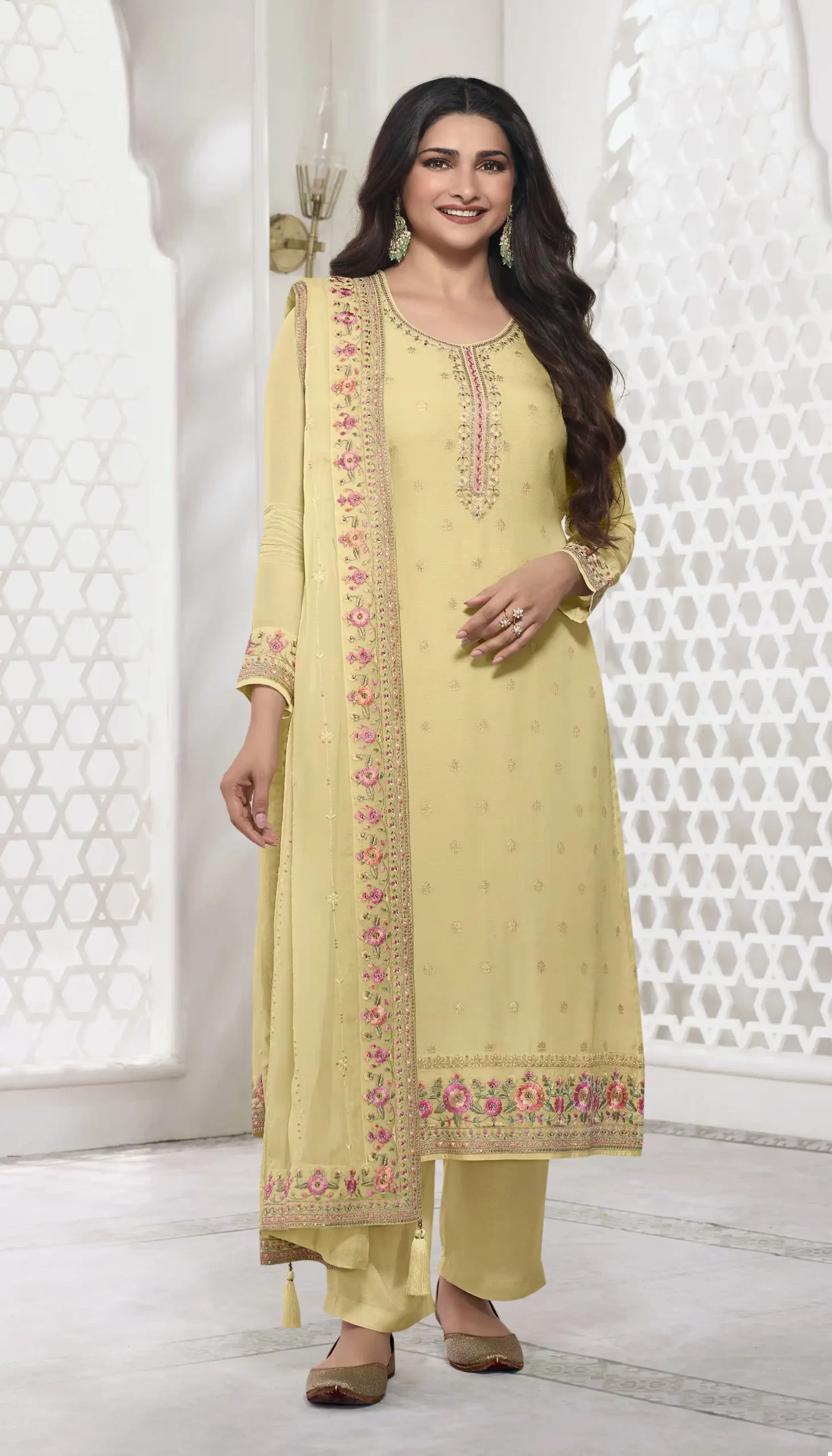 Vinay Kuleesh - Neera Viscose Kota Jacquard Wholesale Salwar Suit Catalog - 6 Pcs Set — Wholesale Salwar Suits, MPA wholesale from Surat - Gallery Image 4
