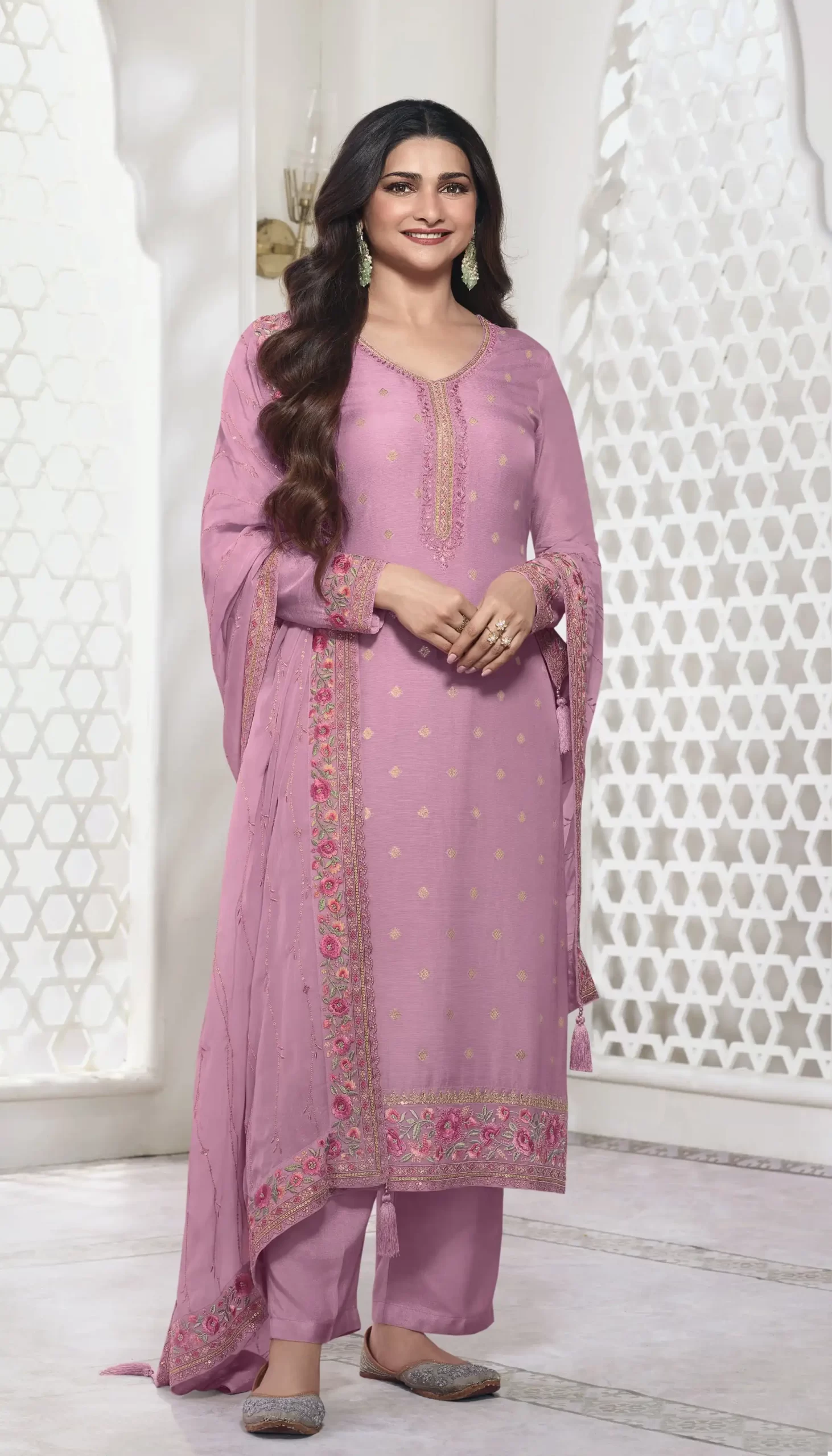 Vinay Kuleesh - Neera Viscose Kota Jacquard Wholesale Salwar Suit Catalog - 6 Pcs Set — Wholesale Salwar Suits, MPA wholesale from Surat - Gallery Image 5