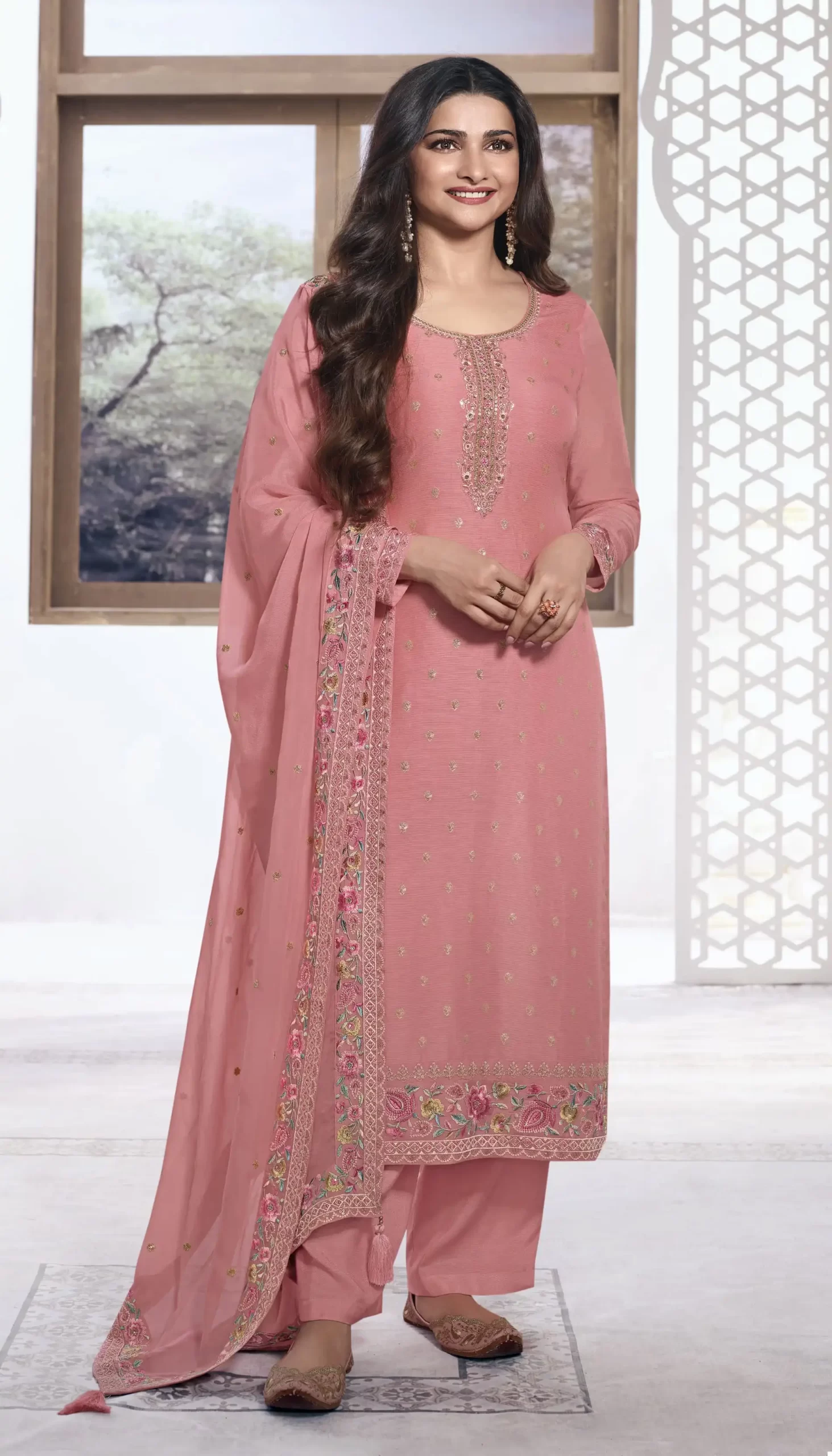 Vinay Kuleesh - Neera Viscose Kota Jacquard Wholesale Salwar Suit Catalog - 6 Pcs Set — Wholesale Salwar Suits, MPA wholesale from Surat - Gallery Image 6