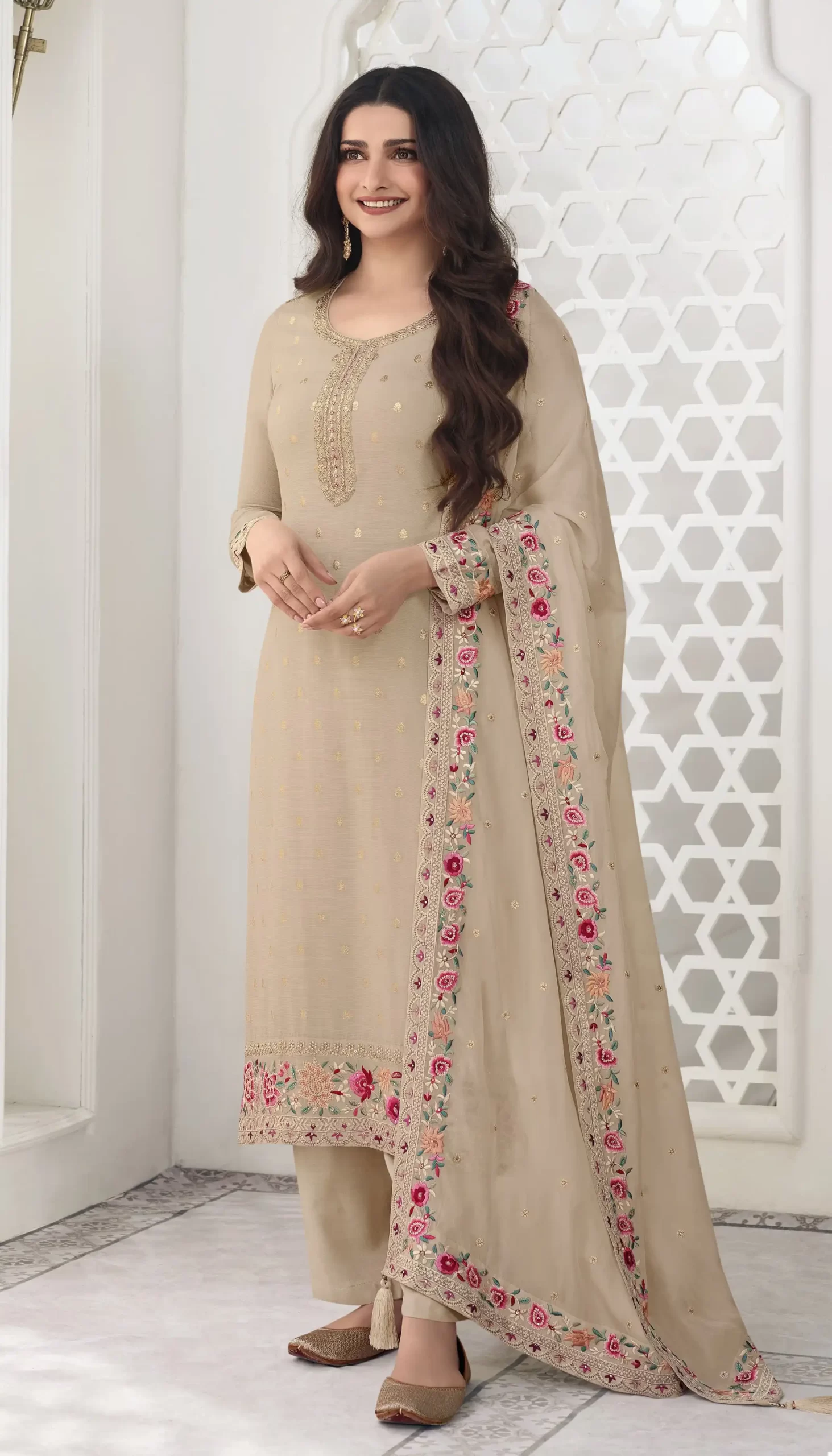 Vinay Kuleesh - Neera Viscose Kota Jacquard Wholesale Salwar Suit Catalog - 6 Pcs Set — Wholesale Salwar Suits, MPA wholesale from Surat - Gallery Image 2