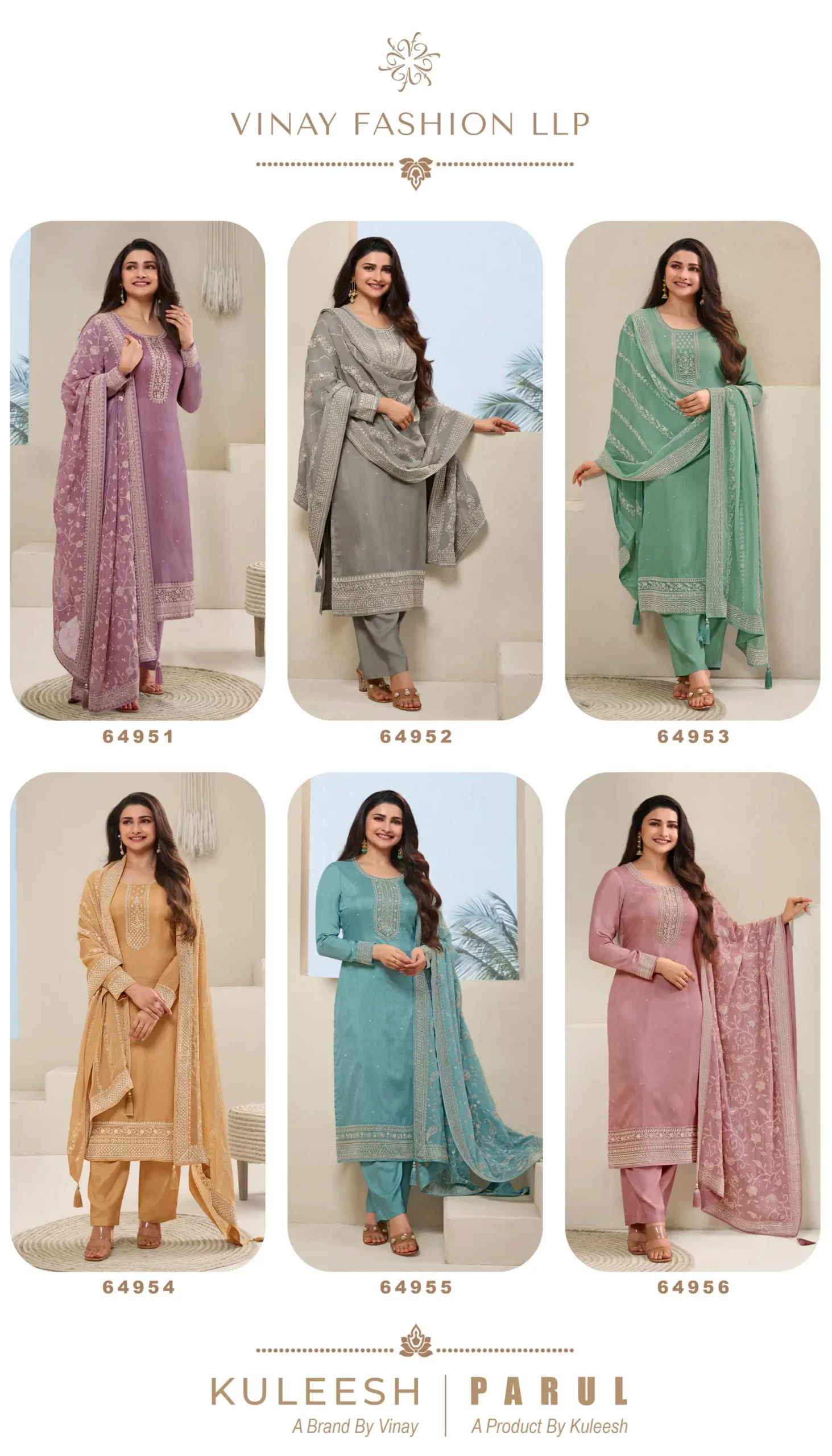 Vinay Fashion Kuleesh Parul Dola Wholesale Designer Salwar Suit Catalog — Wholesale Salwar Suits, MPA wholesale from Surat — view 7