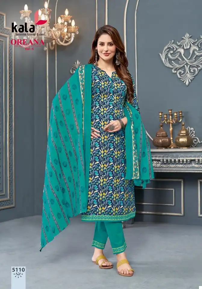 Kala Oreana Vol-5 Pure Cotton Wholesale Readymade Suits Catalog — Wholesale Salwar Suits, MPA wholesale from Surat - Gallery Image 10