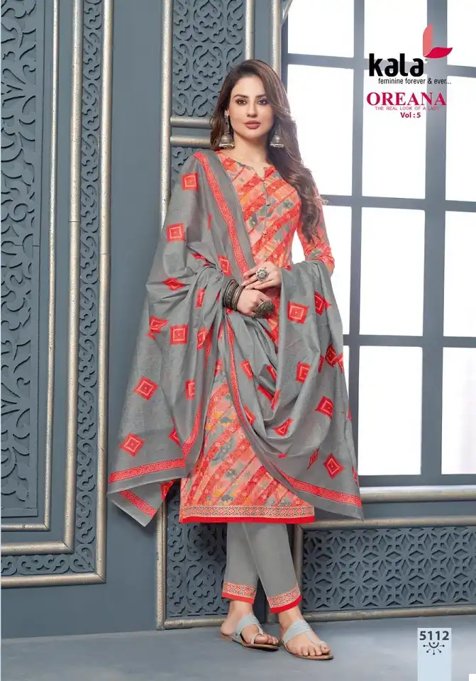 Kala Oreana Vol-5 Pure Cotton Wholesale Readymade Suits Catalog — Wholesale Salwar Suits, MPA wholesale from Surat - Gallery Image 11