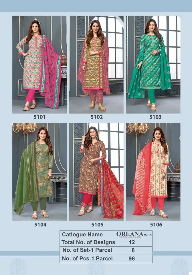 Kala Oreana Vol-5 Pure Cotton Wholesale Readymade Suits Catalog — Wholesale Salwar Suits, MPA wholesale from Surat — view 14