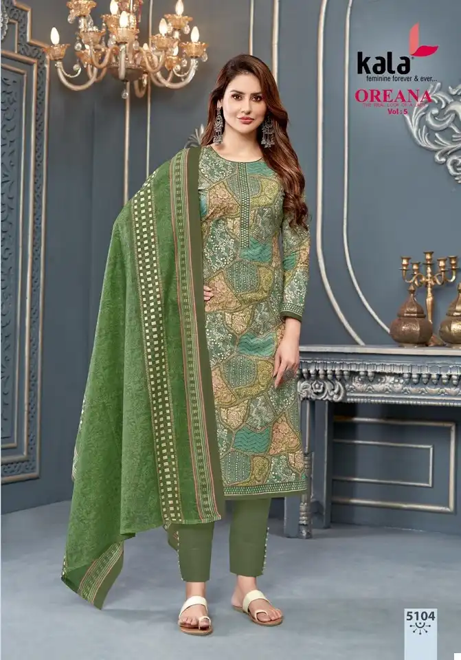 Kala Oreana Vol-5 Pure Cotton Wholesale Readymade Suits Catalog — Wholesale Salwar Suits, MPA wholesale from Surat - Gallery Image 4