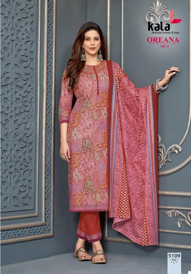 Kala Oreana Vol-5 Pure Cotton Wholesale Readymade Suits Catalog — Wholesale Salwar Suits, MPA wholesale from Surat - Gallery Image 7