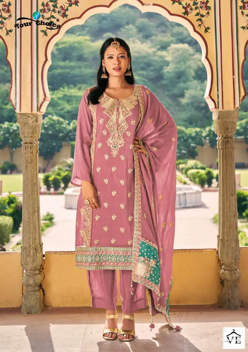 Your Choice Kavya Heavy Chinon Wholesale Designer Readymade Salwar Suit Catalog — Wholesale Salwar Suits, MPA wholesale from Surat - Gallery Image 3