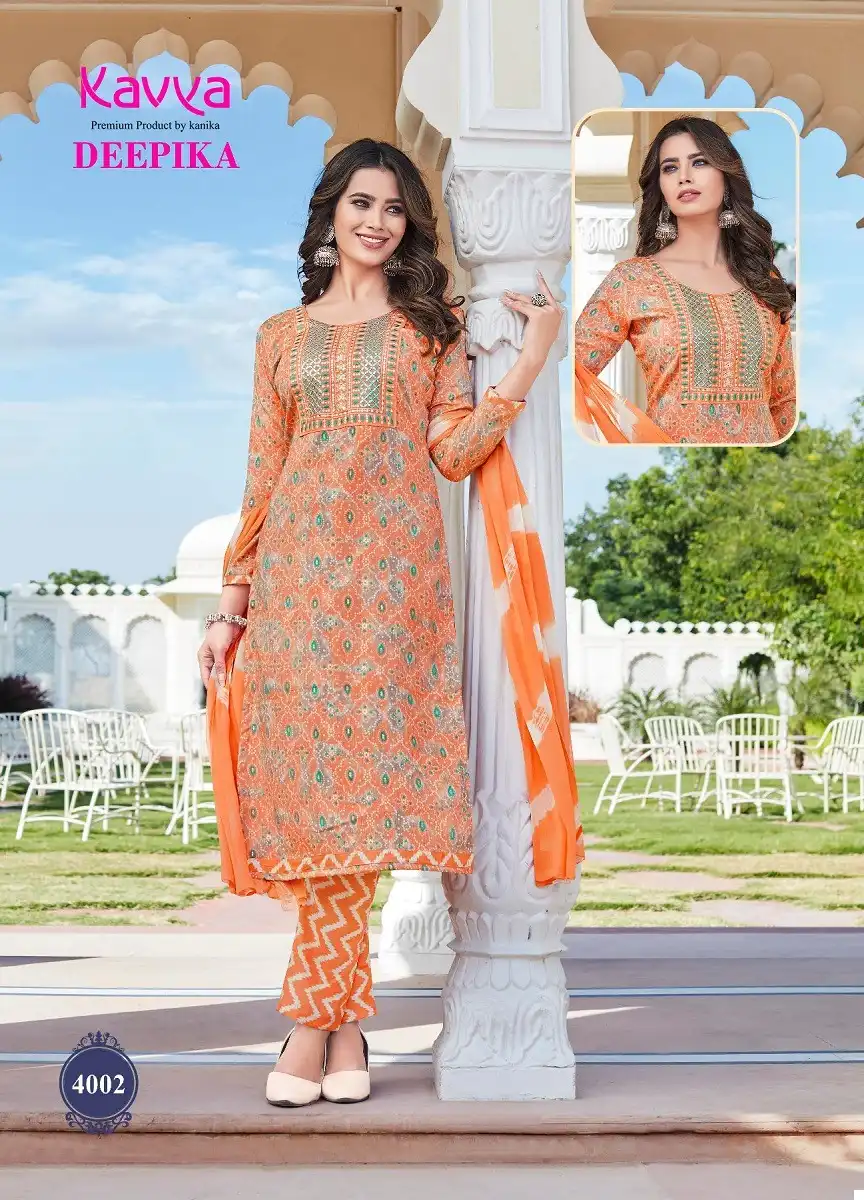 Kavya Deepika Vol 4 Heavy Rayon Capsule Wholesale Readymade Salwar Suit Catalog — Wholesale Salwar Suits, MPA wholesale from Surat — view 3