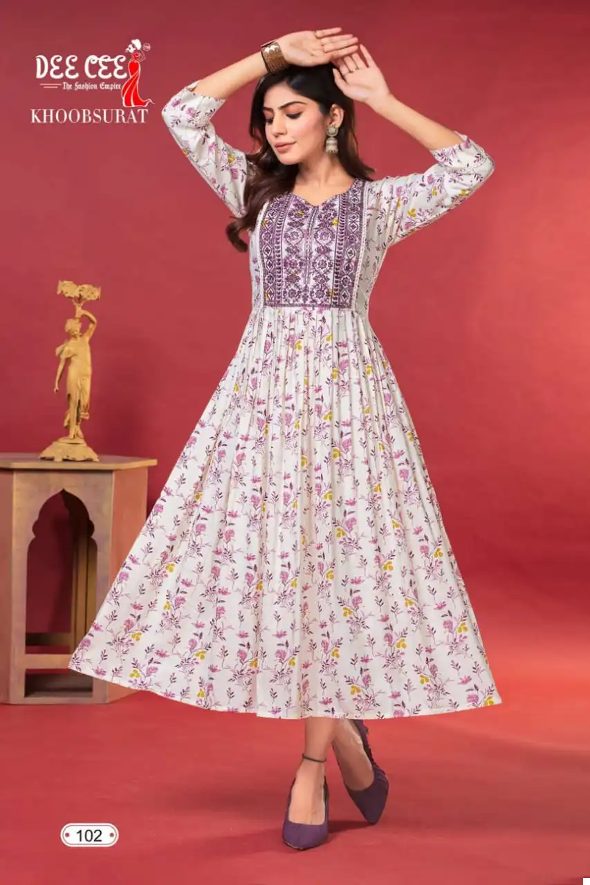 Deecee Khoobsurat Heavy Rayon Wholesale Kurti Catalog — Wholesale Kurtis, MPA wholesale from Surat - Gallery Image 2