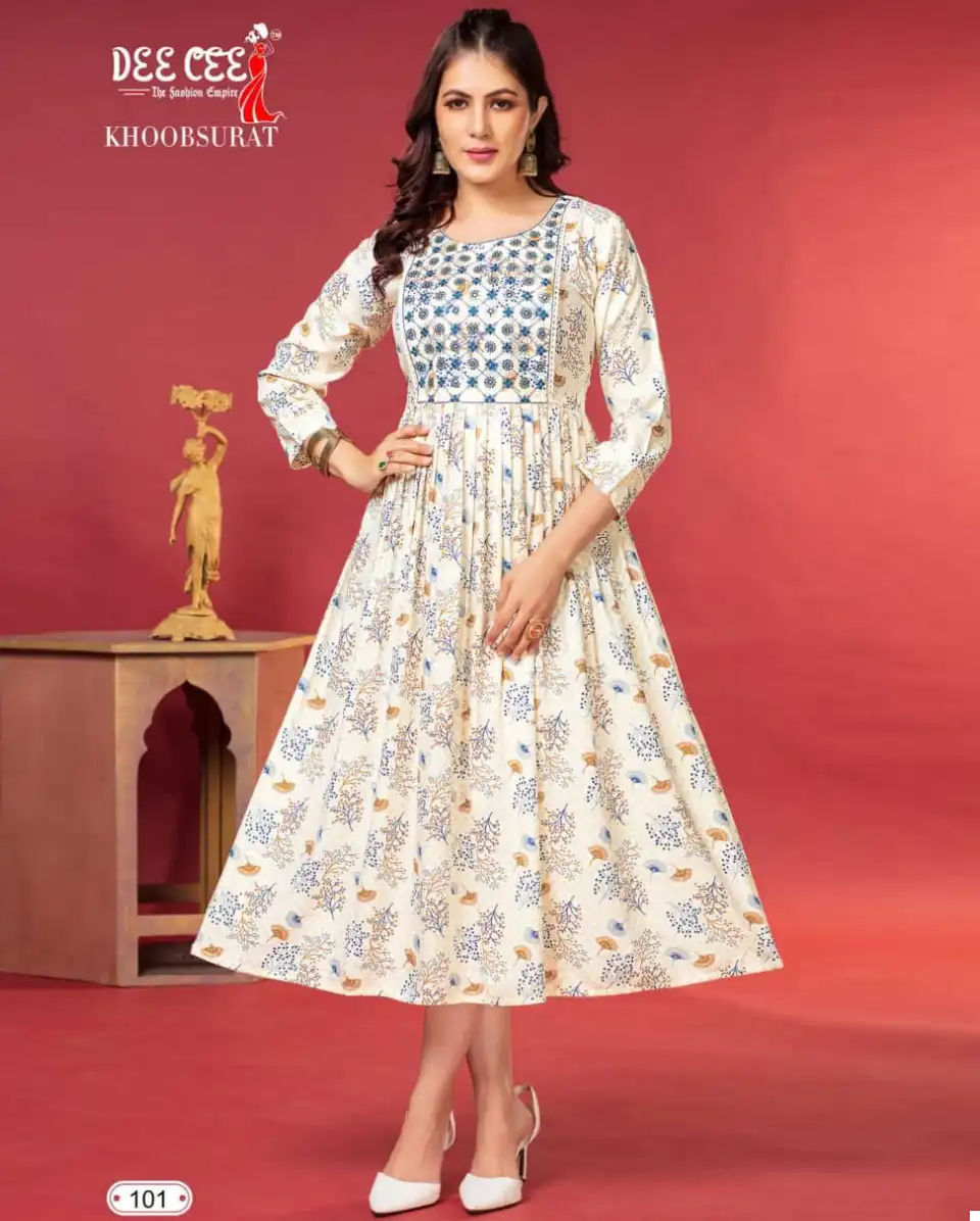 Deecee Khoobsurat Heavy Rayon Wholesale Kurti Catalog — Wholesale Kurtis, MPA wholesale from Surat — view 1