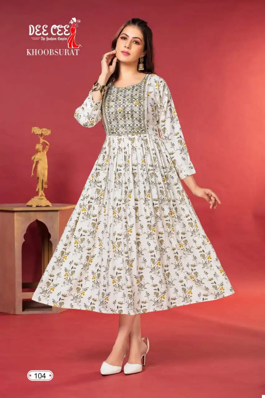 Deecee Khoobsurat Heavy Rayon Wholesale Kurti Catalog — Wholesale Kurtis, MPA wholesale from Surat - Gallery Image 3