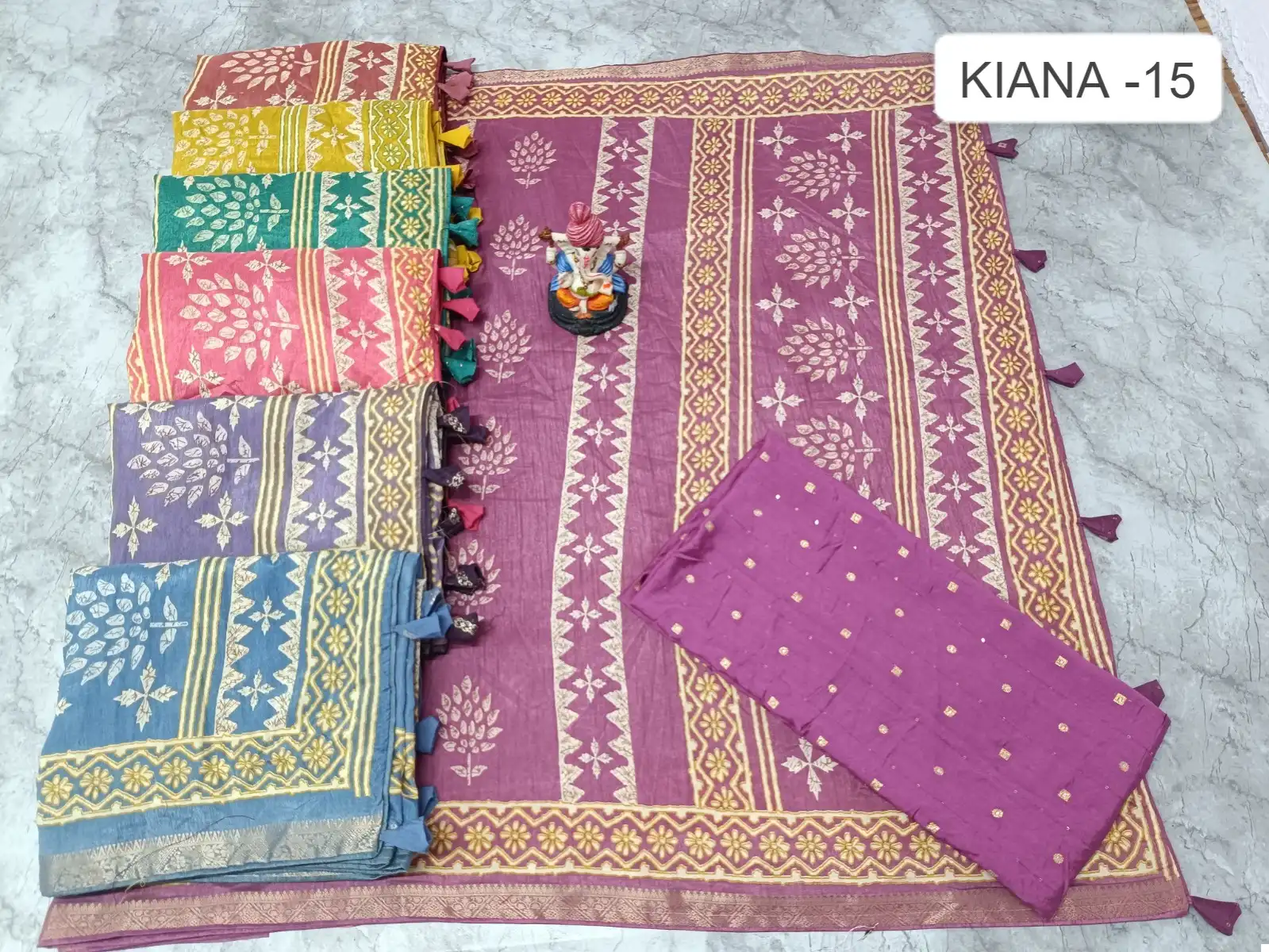 Vardan Ethnic Kiana 15 Sona Silk Wholesale Sarees Catalog — Wholesale Sarees, MPA wholesale from Surat - Gallery Image 7