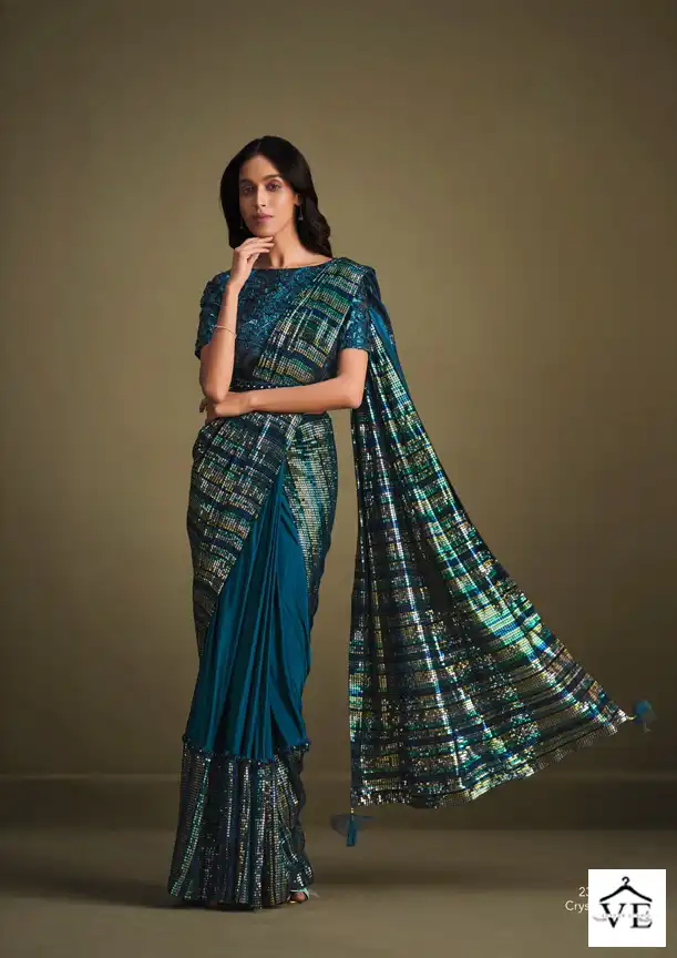 Mahotsav La Belle Crepe Silk Wholesale Designer Sarees Catalog — Wholesale Sarees, MPA wholesale from Surat - Gallery Image 5