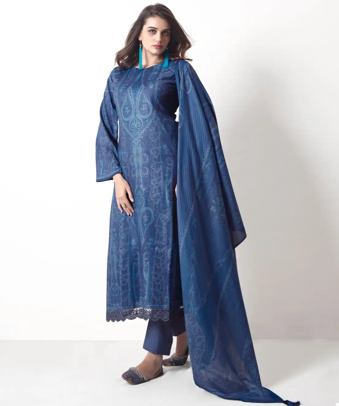 Prm Trendz Lahza Viscose Pashmina Wholesale Winter Wear Salwar Suit Catalog — Wholesale Salwar Suits, MPA wholesale from Surat — view 1