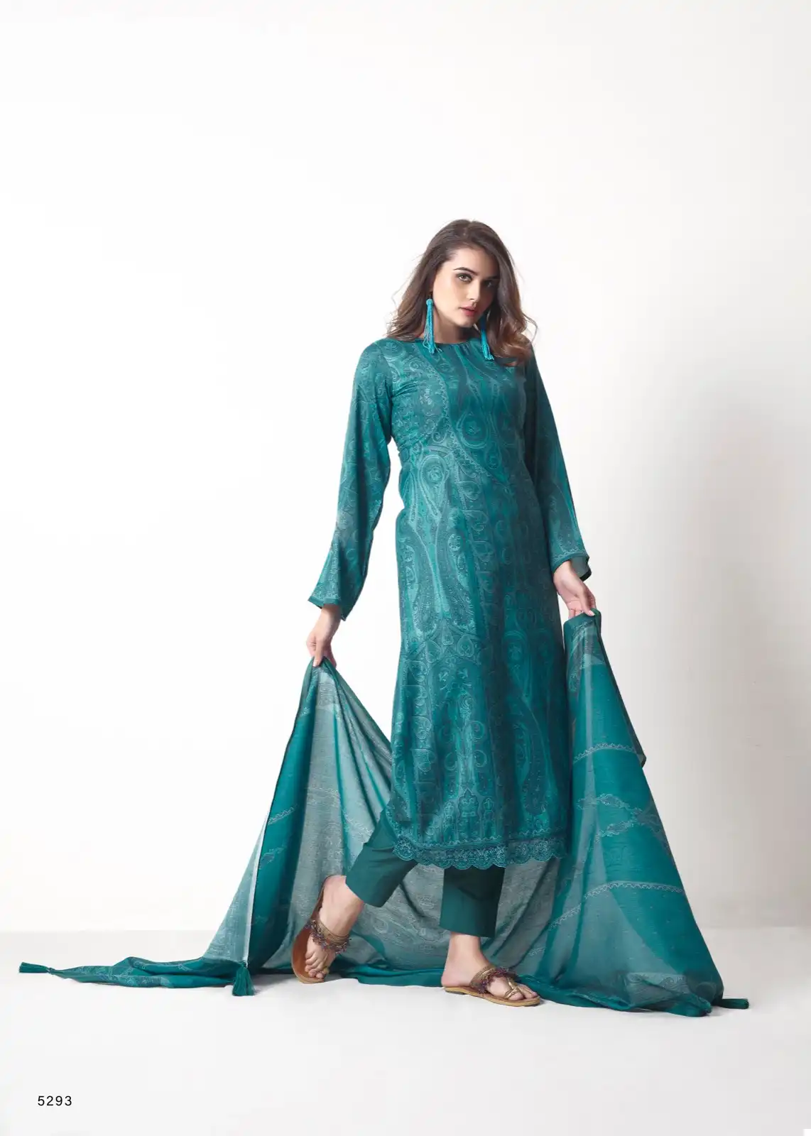 Prm Trendz Lahza Viscose Pashmina Wholesale Winter Wear Salwar Suit Catalog — Wholesale Salwar Suits, MPA wholesale from Surat - Gallery Image 5