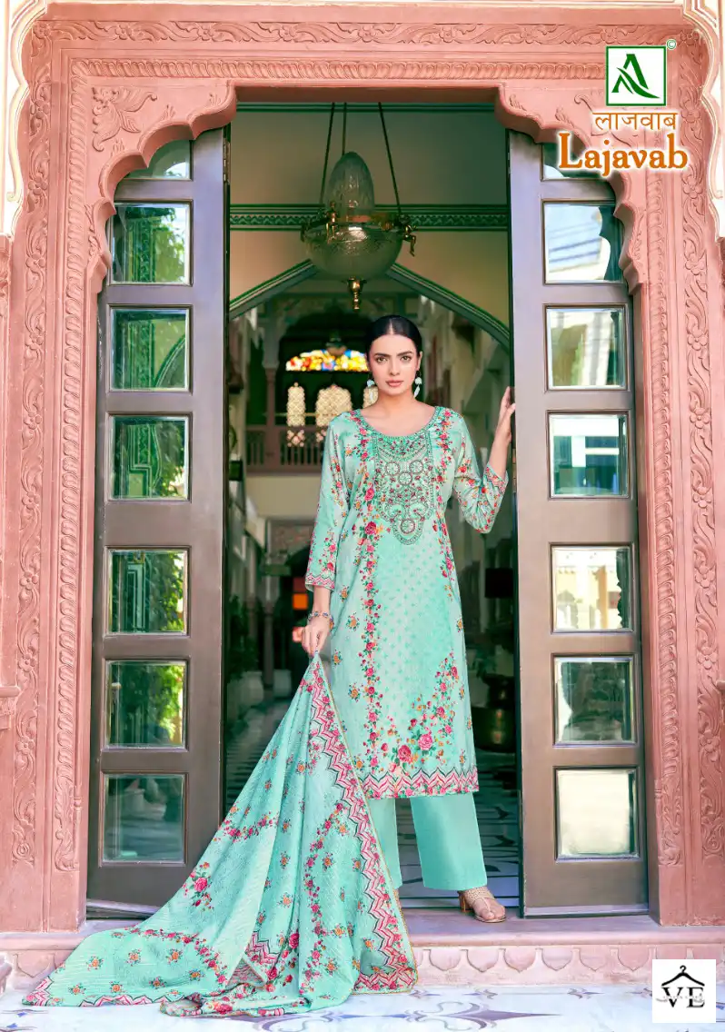 Alok Suits Lajawab Jam Cotton Wholesale Fancy Embroidery Work Salwar Suit Catalog — Wholesale Salwar Suits, Alok Suit wholesale from Surat - Gallery Image 5
