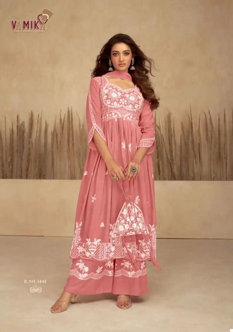 Vamika Lakhnavi Vol 7 Heavy Rayon Wholesale Readymade Salwar Suit Catalog - Image 4