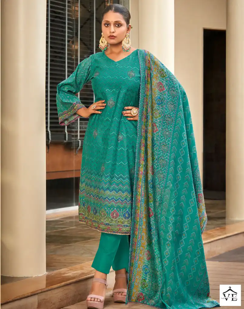 Levisha Aleena Muslin Wholesale Fancy Hand Work Salwar Suit Catalog — Wholesale Salwar Suits, Levisha wholesale from Surat — view 1