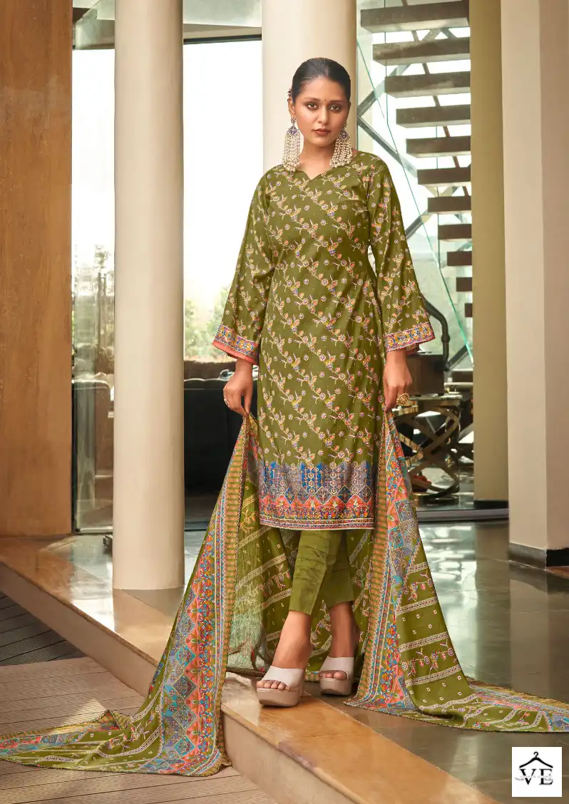 Levisha Aleena Muslin Wholesale Fancy Hand Work Salwar Suit Catalog — Wholesale Salwar Suits, Levisha wholesale from Surat - Gallery Image 4