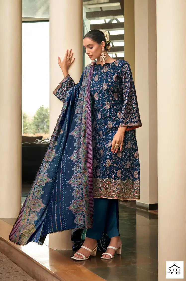 Levisha Aleena Muslin Wholesale Fancy Hand Work Salwar Suit Catalog — Wholesale Salwar Suits, Levisha wholesale from Surat - Gallery Image 5