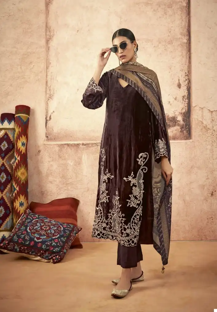 Kimora Heer Libaas-E-Ishq Pure Velvet Wholesale Winter Wear Suit Catalog - 8 Pcs Set — Wholesale Salwar Suits, MPA wholesale from Surat - Gallery Image 2