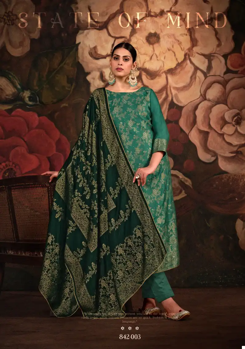 Belliza Designer Libaas E Ishq Pashmina Wholesale Heavy Swarovski Designer Winter Wear Salwar Suit Catalog — Wholesale Salwar Suits, Belliza Designer wholesale from Surat - Gallery Image 4
