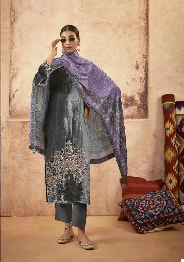 Kimora Heer Libaas-E-Ishq Pure Velvet Wholesale Winter Wear Suit Catalog - 8 Pcs Set — Wholesale Salwar Suits, MPA wholesale from Surat - Gallery Image 8