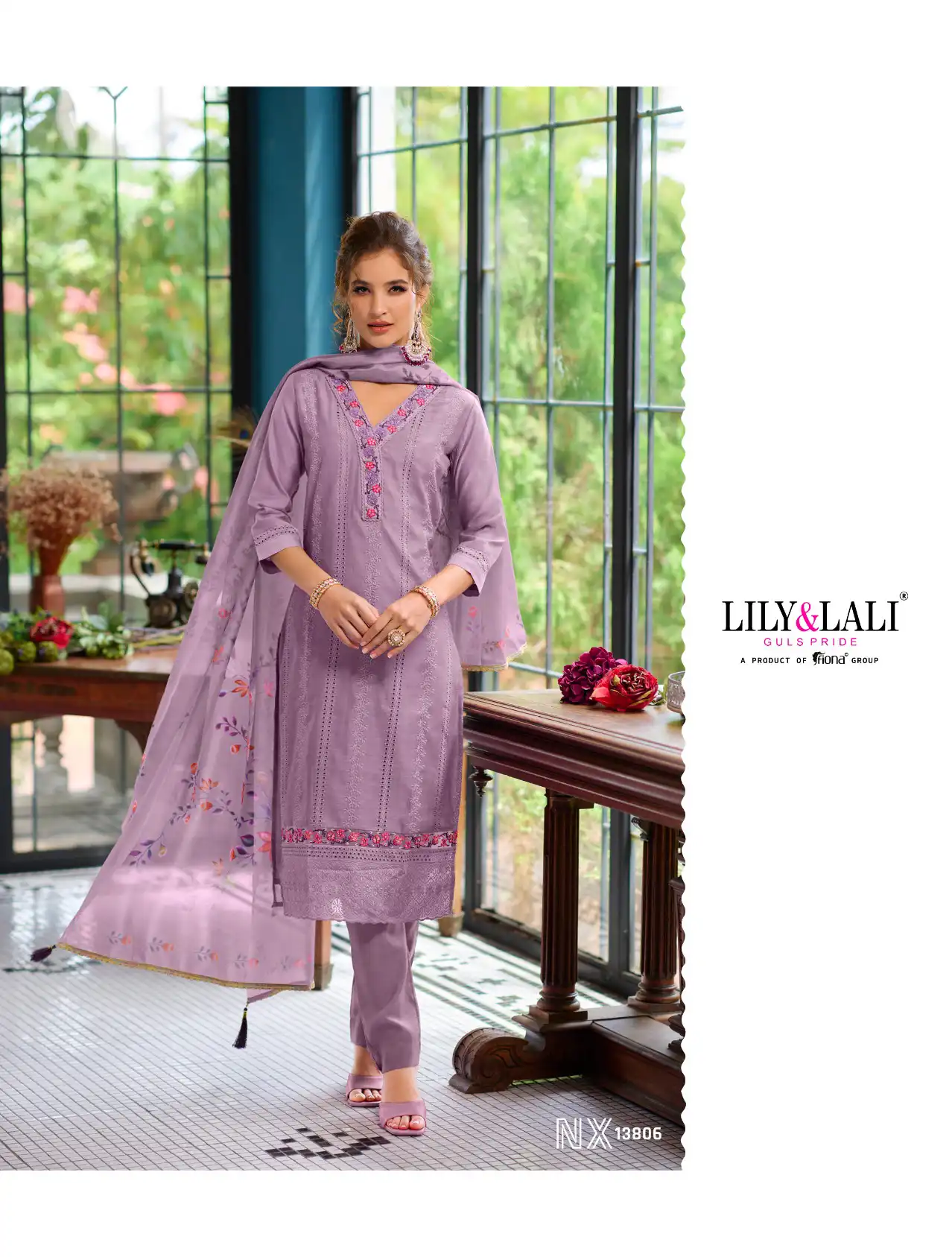 Lily & Lali Lucknowi Nx Chanderi Silk Wholesale Designer Readymade Salwar Suit Catalog — Wholesale Salwar Suits, Lily & Lali wholesale from Surat - Gallery Image 6