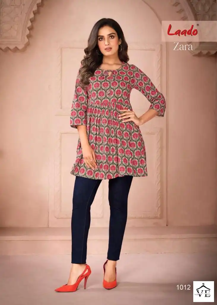 Laado Zara Vol 1 Pure Cotton Wholesale Kurtis Catalog — Wholesale Kurtis, MPA wholesale from Surat - Gallery Image 12