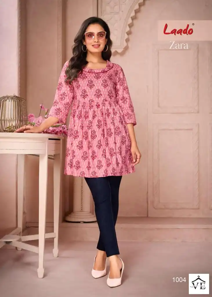 Laado Zara Vol 1 Pure Cotton Wholesale Kurtis Catalog — Wholesale Kurtis, MPA wholesale from Surat - Gallery Image 6