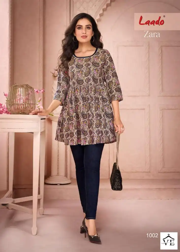 Laado Zara Vol 1 Pure Cotton Wholesale Kurtis Catalog — Wholesale Kurtis, MPA wholesale from Surat - Gallery Image 7