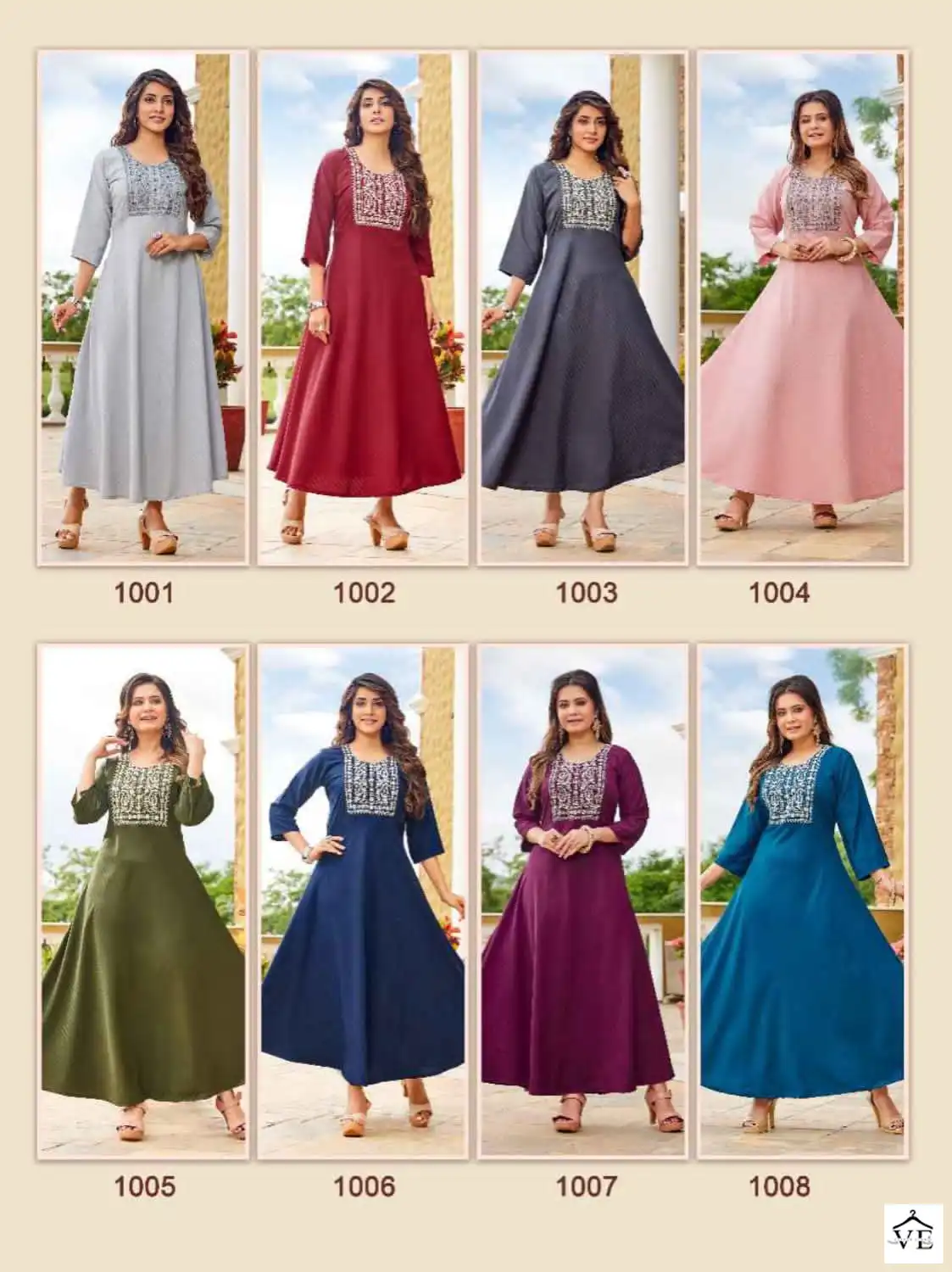 Mahavir Ladaki Imported Wholesale Long Kurtis Catalog — Wholesale Kurtis, MPA wholesale from Surat — view 8