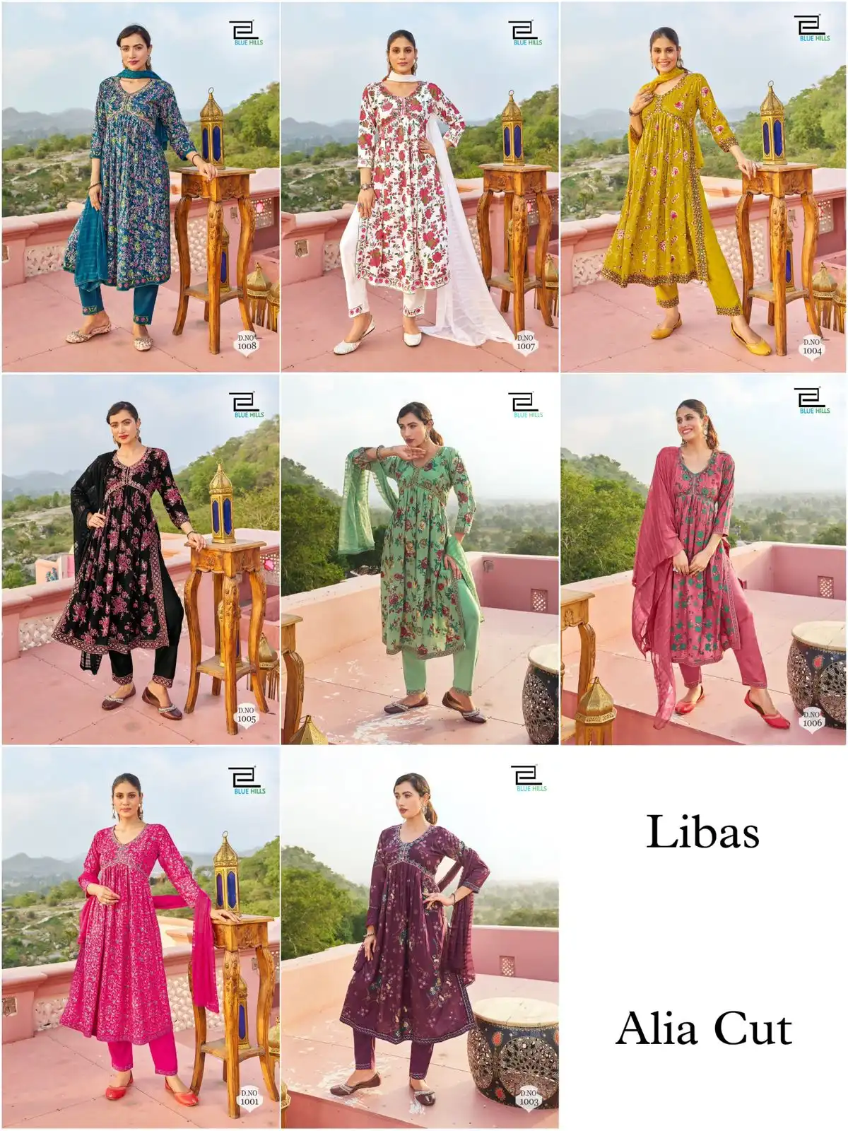 Blue Hills Libaas Rayon 14 Kg Wholesale Readymade Salwar Suit Catalog — Wholesale Salwar Suits, Blue Hills wholesale from Surat - Gallery Image 9