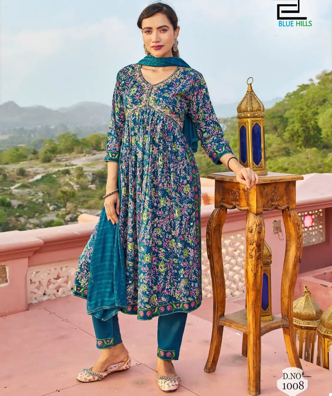 Blue Hills Libaas Rayon 14 Kg Wholesale Readymade Salwar Suit Catalog — Wholesale Salwar Suits, Blue Hills wholesale from Surat — view 1
