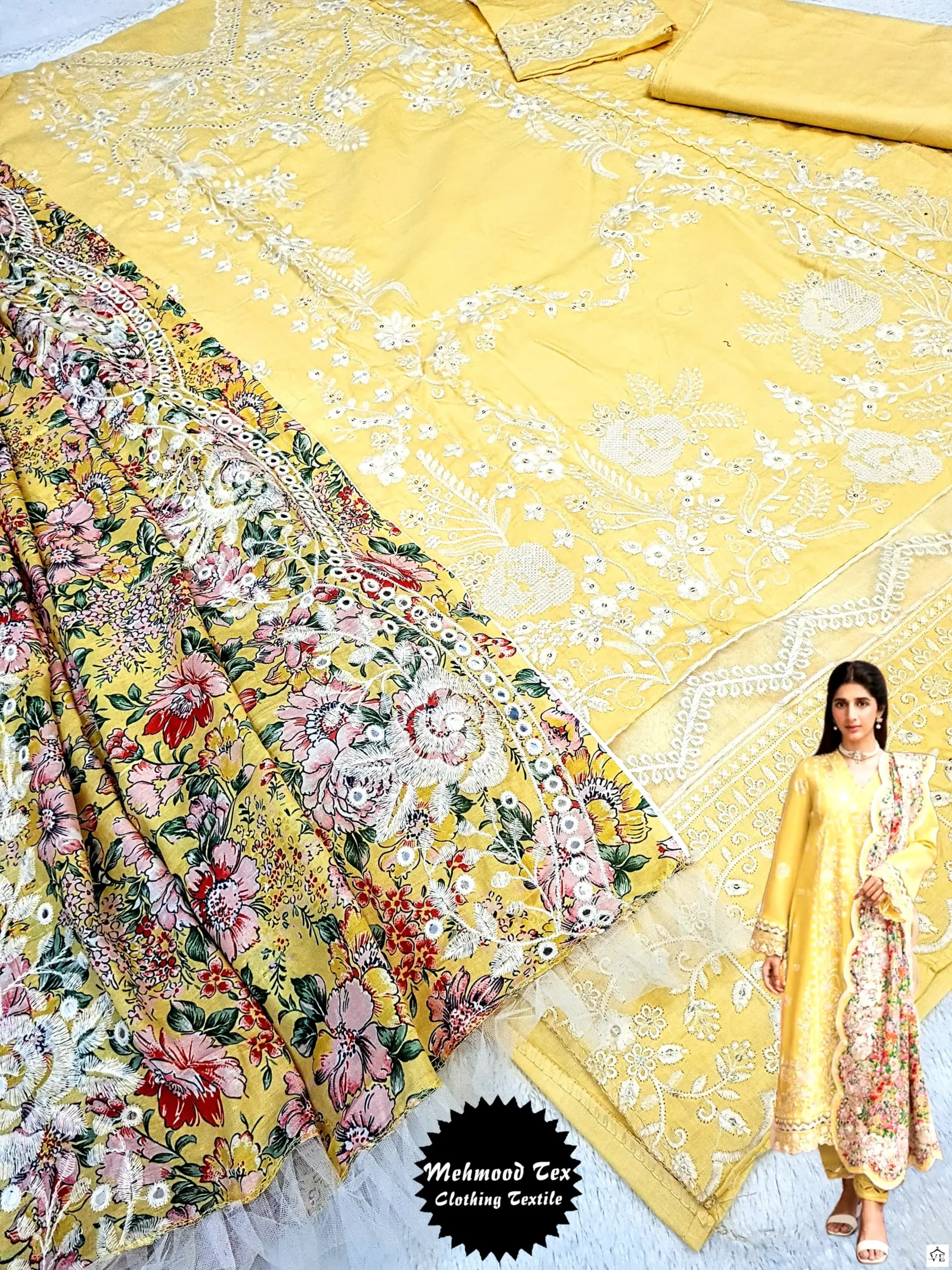Mehmood Tex M 30 Cotton Wholesale Designer Pakistani Salwar Suit — Wholesale Salwar Suits, MPA wholesale from Surat — view 4