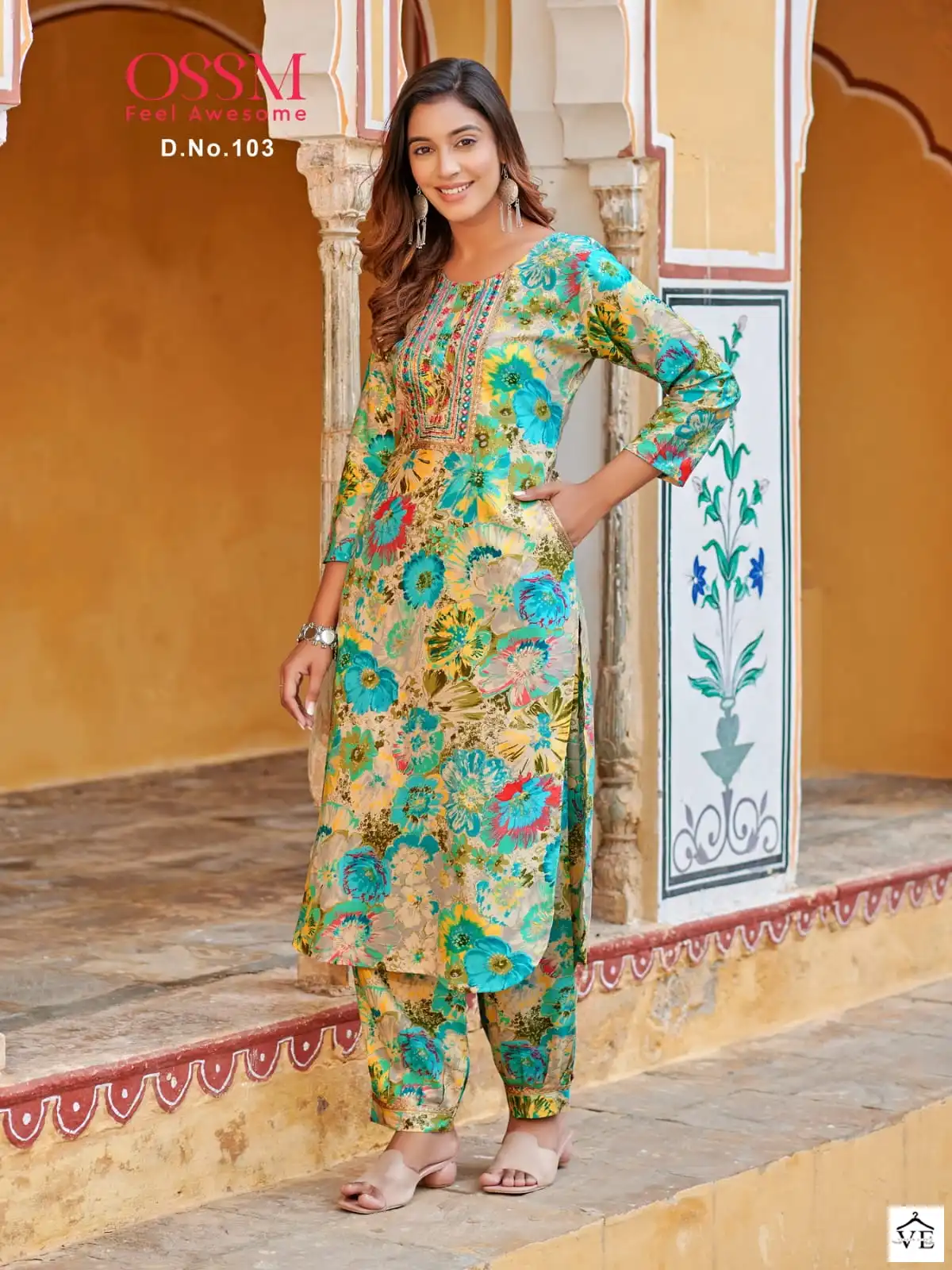 Ossm Maahi Premium Rayon 16K Wholesale Designer Kurti With Pant Catalog — Wholesale Kurtis, MPA wholesale from Surat - Gallery Image 3